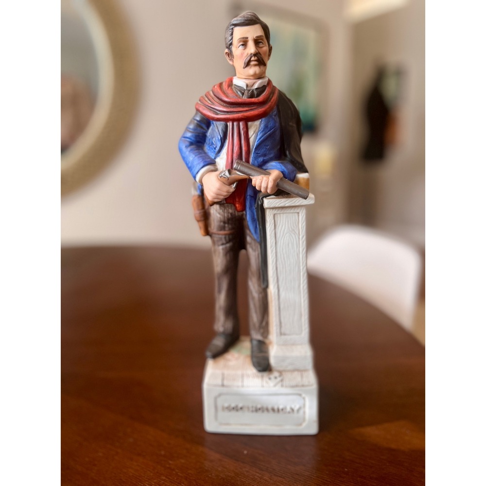 McCormick Doc Holliday Bourbon Decanter OS Multi Excellent 1977 Gunfighter Porc